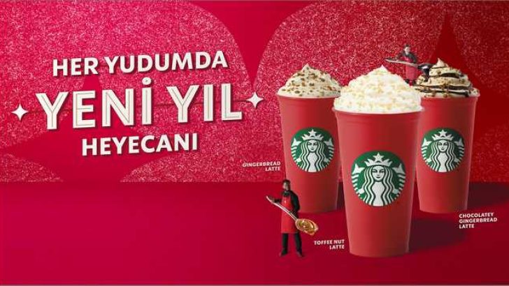 Starbucks’ın yılbaşına özel içecekleri ve perakende ürünleri raflarda yerini aldı