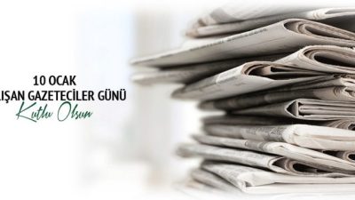 10 OCAK ÇALIŞAN GAZETECİLER GÜNÜ’NDE MESLEK ONURU İÇİN MÜCADELE EDEN TÜM GAZETECİLERİ SELAMLIYORUZ