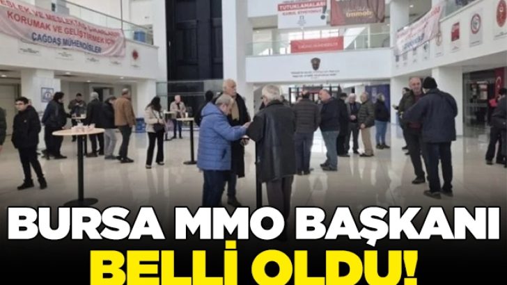 Bursa MMO başkanı güven tazeledi!