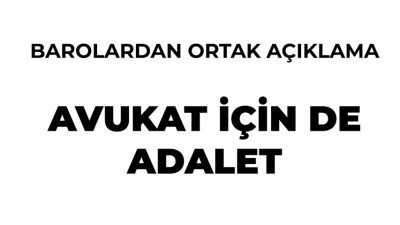 AVUKATSIZ ADALET OLMAZ! AVUKAT İÇİN DE ADALET İSTİYORUZ!