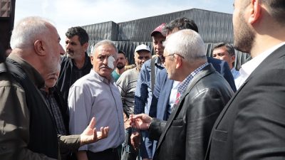 Zafer Partisi, sığınmacılar tarafından yangın çıkartılan Ankara Hurdacılar Sitesi’ne gitti