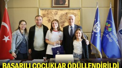 Başarılı çocuklar ödüllendirildi