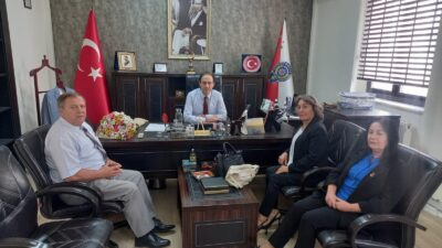 OSMANGAZİ KAYMAKAMI ALİ PARTAL VE OSMANGAZİ İLÇE EMNİYET MÜDÜRÜ SEFER SERDAR ÇAKIR`a TÜED`den ZİYARET