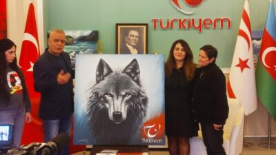 Türk Ressam Muhteşem Bir Bozkurt Yaptı.