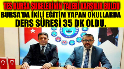 Türk Eğitim Sen Bursa: “Valiliğe Yapmış Olduğumuz Çağrıya Duyarlı Davranıldı!”