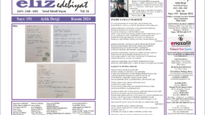 eliz edebiyat DERGİSİ’nin 191. SAYISI ÇIKTI!