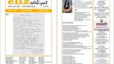 eliz edebiyat DERGİSİ’nin 192. SAYISI ÇIKTI!