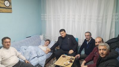Stajda iş kazası geçirdi! Milletvekili ziyaret etti!