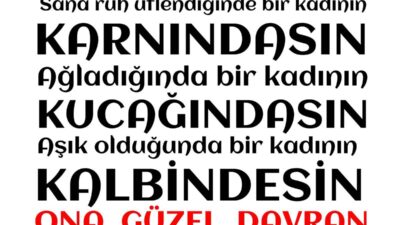 Kadın anadır, kadın eştir, kadın bu hayatta her şeydir!
