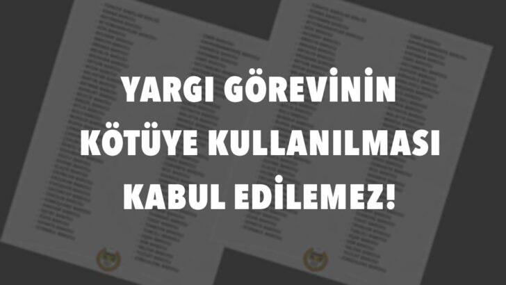 BURSA BAROSU: YARGININ ARAÇSALLAŞTIRILMASINI KABUL ETMİYORUZ!