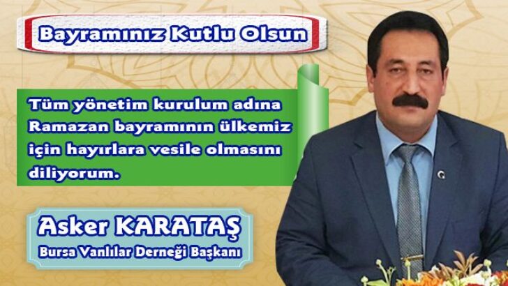 Vanlılardan Ramazan Bayramı Mesajı…