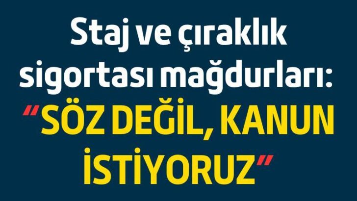 Çıraklık ve Staj Mağdurlarına Milli Görüşçülerden Tam Destek! Saadet Partisi Mağdurun Yanında!