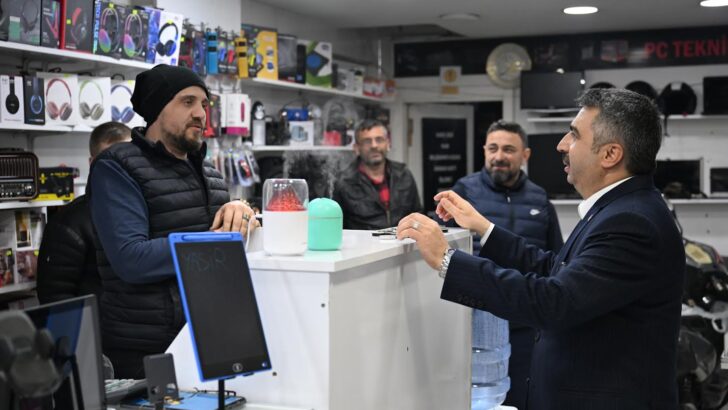 BAŞKAN YILMAZ, KOMŞU ZİYARETİNDE