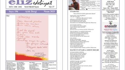 eliz edebiyat DERGİSİ’nin 196. SAYISI ÇIKTI!