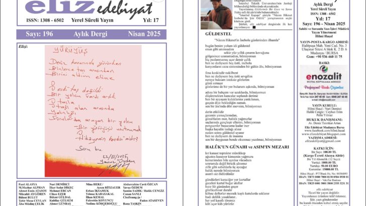 eliz edebiyat DERGİSİ’nin 196. SAYISI ÇIKTI!
