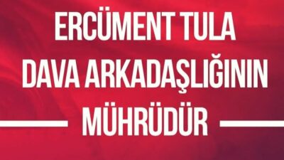Ercüment Tula ismi her zaman takdirle konuşulan bir isimdir  Türk Dünyası benim kara sevdamdır…