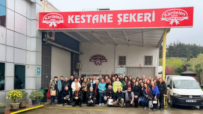 AÜTF 87’lilerden Bursa’da anlamlı buluşma Kardelen Kestane Şekeri üretim tesisine özel ziyaret