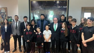 Tan Okulları’ndan Bursaspor Başkanı Enes Çelik’e Ziyaret