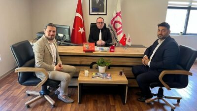 DEVA Partisi Bursa İl Başkanı Tayfun Öztürk ve Osmangazi İlçe Başkanı Hüseyin Düzgün’den Erten Kayan’a Ziyaret