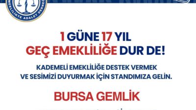 EMADDER Bursa, Gemlik’te Adalet İçin Alanlardaydı: “1 Güne 17 Yıl Beklememek İçin Mücadele Ediyoruz”