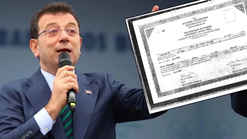 Sahte Diplomada Büyük Skandal: “İmamoğlu’na Operasyon, Sahteciliğe Sessizlik!”