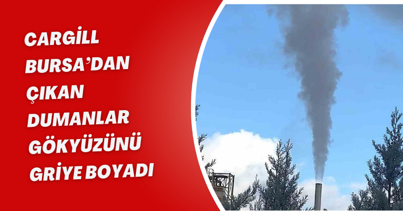 Cargill Fabrikasının Bacasından Yükselen Yoğun Duman Korkuttu!
