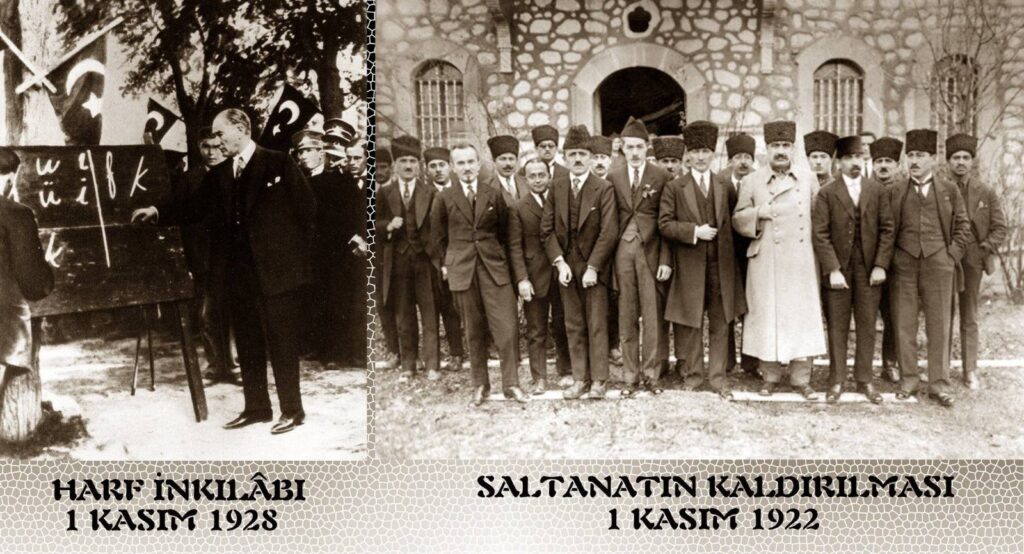 SALTANATIN KALDIRILMASI VE HARF DEVRİMİ KUTLU OLSUN.
