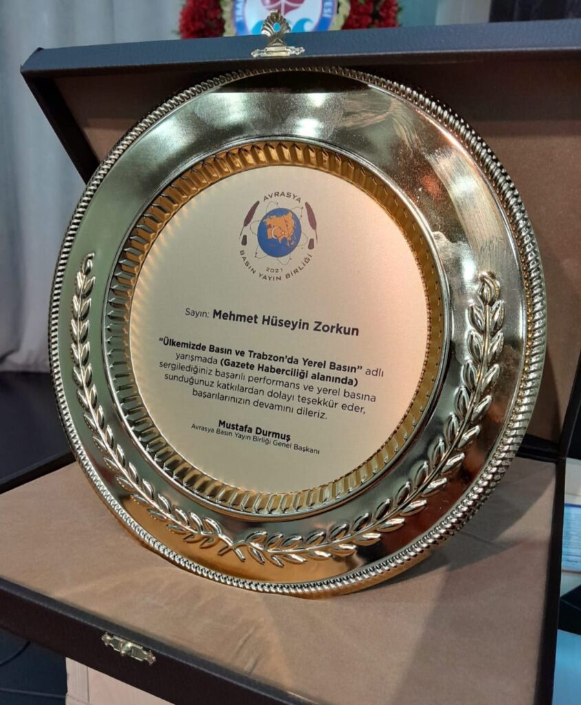 Zorkun, “Yılın En Başarılı Gazetecisi” Seçildi