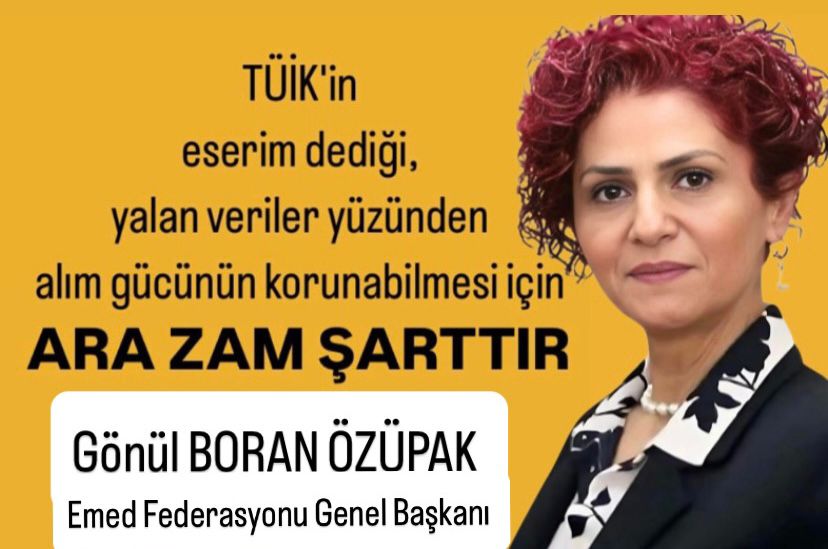 Gönül Boran Özüpak’tan Sert Tepki: “Bu Ülkenin Enflasyonu Tabloda Değil, Sofrada!”