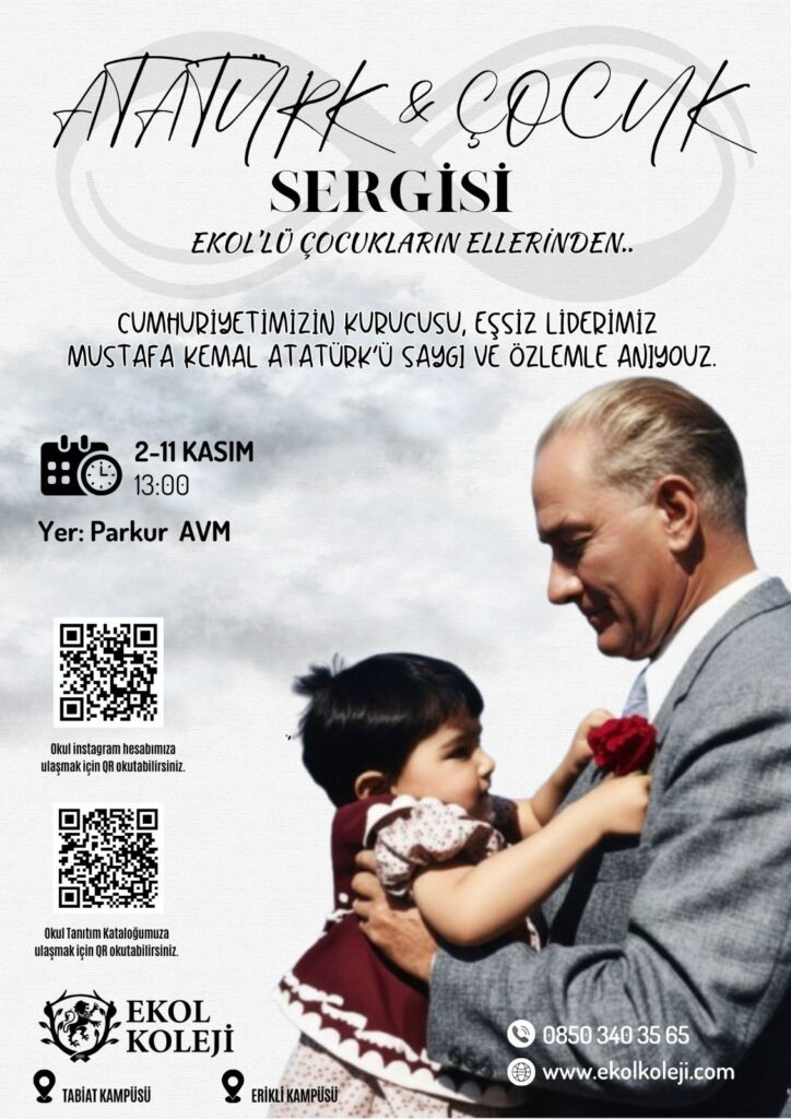 Ekol Koleji’nden “Atatürk ve Çocuk” Temalı Resim Sergisi