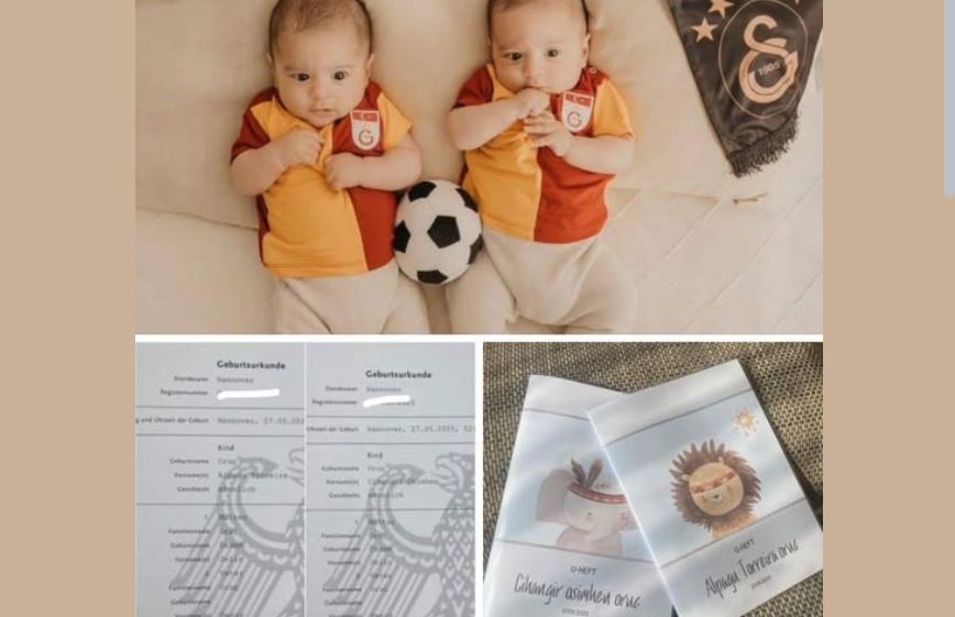 Hannover’de Galatasaray Tutkusu: İkizlerine “Cihangir Osimhen” ve “Alpagu Torreira” Adını Verdiler