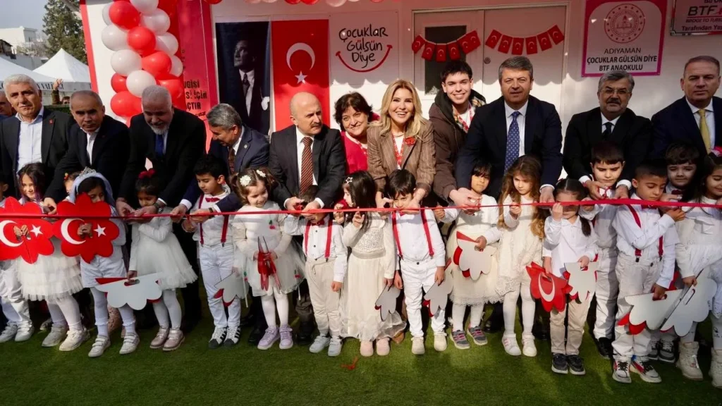 GÜLBEN ERGEN 60. ANAOKULU’NU ADIYAMAN’DA AÇTI