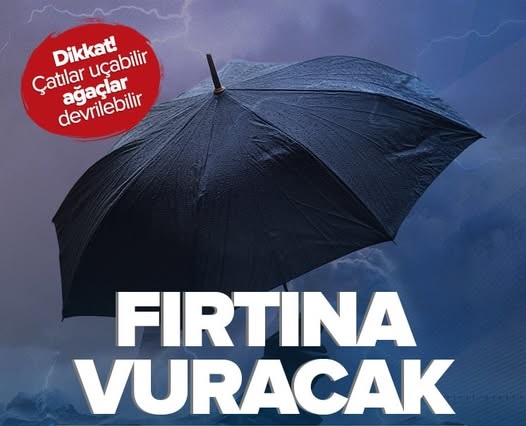 MARMARA VE KUZEY EGE’DE FIRTINA ALARMI!
