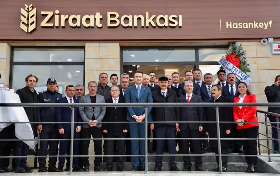 HASANKEYF’TE UZUN SÜREDİR BEKLENEN ZİRAAT BANKASI ŞUBESİ HİZMETE AÇILDI