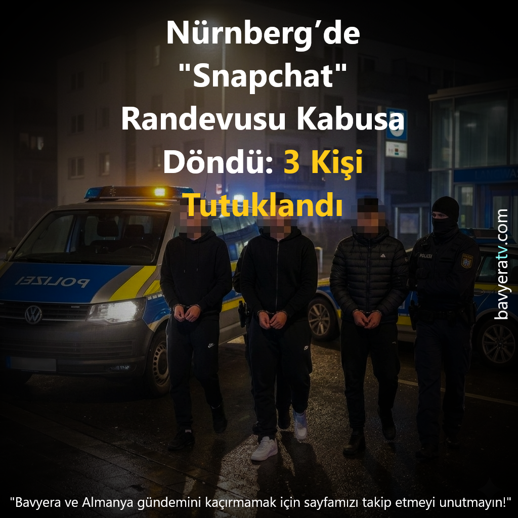 Nürnberg’de “Snapchat” Randevusu Kabusa Döndü: 3 Kişi Tutuklandı