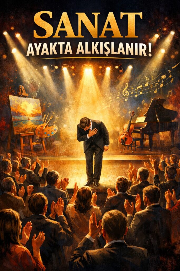 SANATA VE SANATÇIYA  AYAĞA KALKMAK, İNSANA SAYGIDIR.