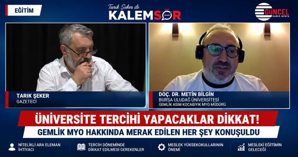 Doç. Dr. Metin Bilgin: “Meslek Yüksekokulları Türkiye’nin Nitelikli İş Gücü İhtiyacının Anahtarıdır”