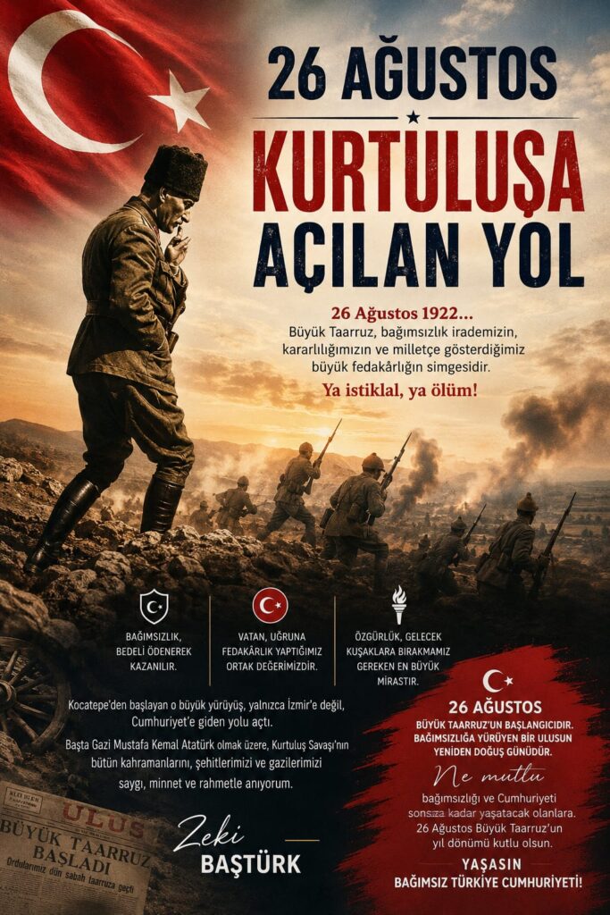26 AĞUSTOS. KURTULUŞA AÇILAN YOL