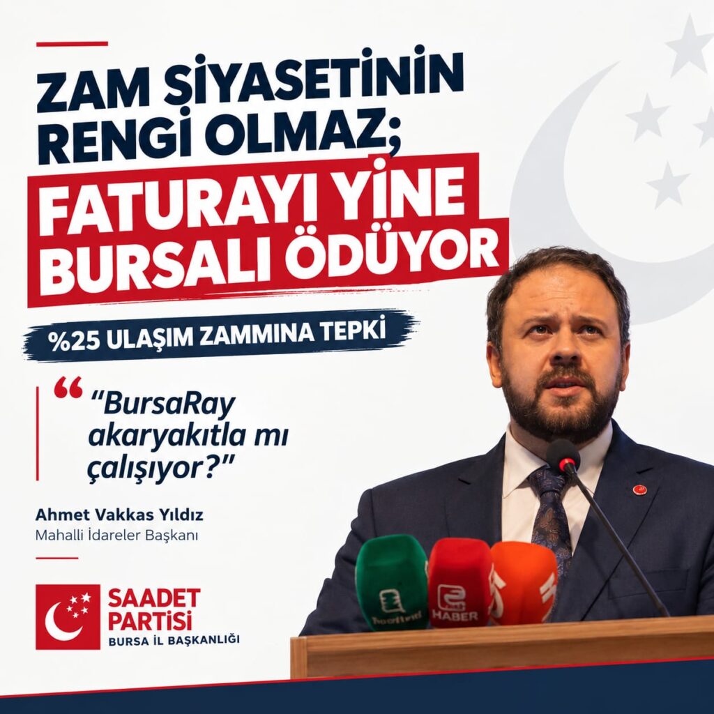“Zam Siyasetinin Rengi Olmaz; Faturayı Yine Bursalı Ödüyor”