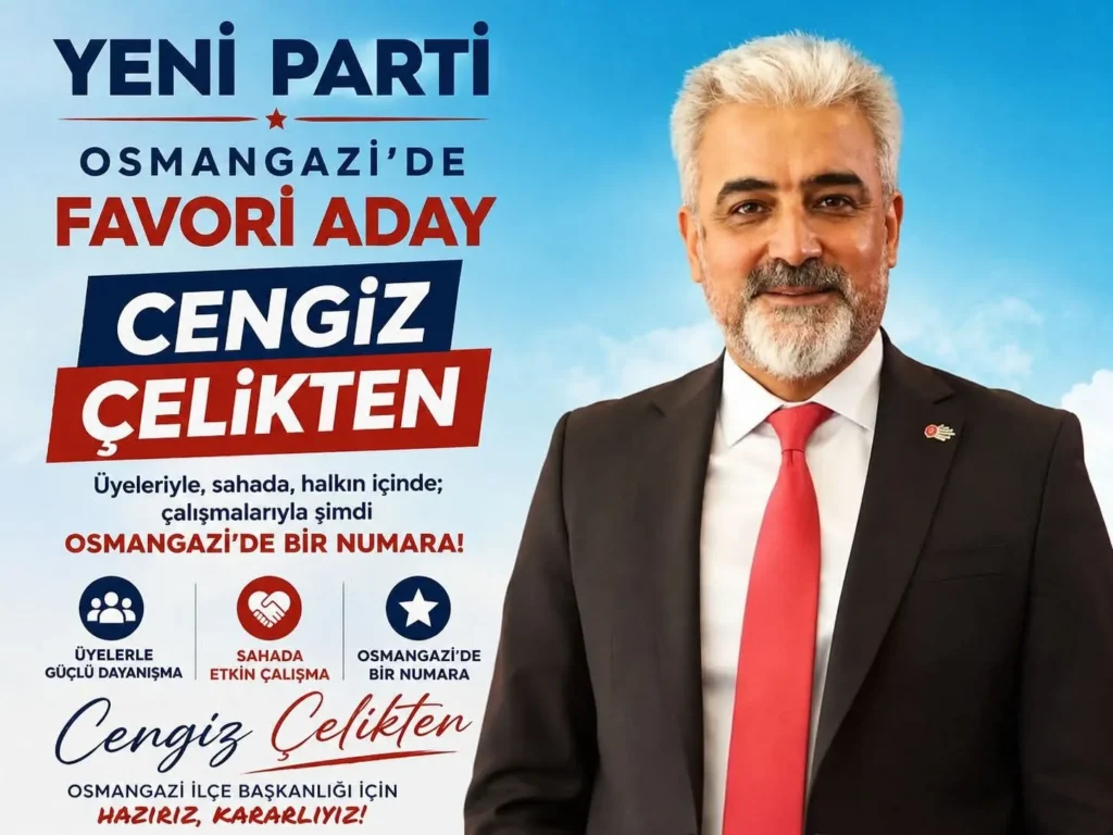 Yeni Parti Osmangazi’de Cengiz Çelikten sahada