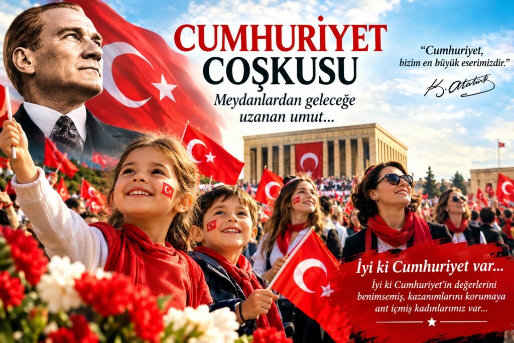 CUMHURİYET COŞKUSU:  ALANLARDAN GELECEĞE UZANAN UMUT