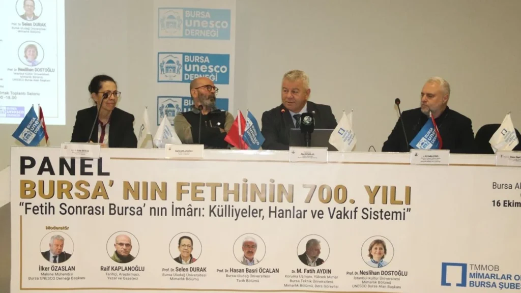 BURSA’NIN 700 YILLIK TARİHİ MASAYA YATIRILDI: KÜLLİYELER, HANLAR VE VAKIFLAR KONUŞULDU